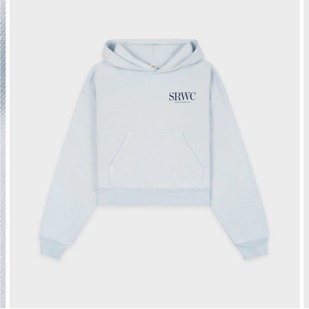 Sporty & Rich Upper East Side Cropped Hoodie